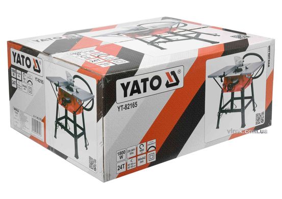 Пила циркулярна мережева YATO YT-82165 1.8 кВт диск 254 x 30 мм нахил 45°