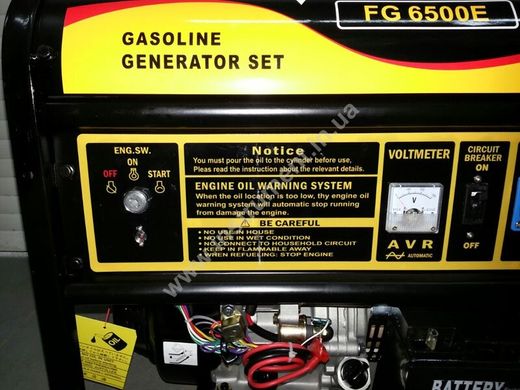 Бензиновая однофазная электростанция Forte FG6500E