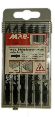 Набор пилочек для лобзика MPS 3100 Box-2 6шт