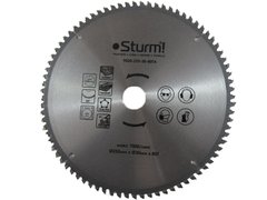 Диск пильний ламінат / алюміній / пластик для MS5525WM Sturm 9020-255-30-80TA, 255х30 мм 80 зубів