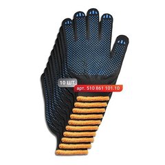 Набор перчаток Stark Black 6 нитей 10 шт. (510861101.10)