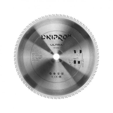 Пильный диск Dnipro-M ULTRA 355 мм 25.4 72T (по металлу)