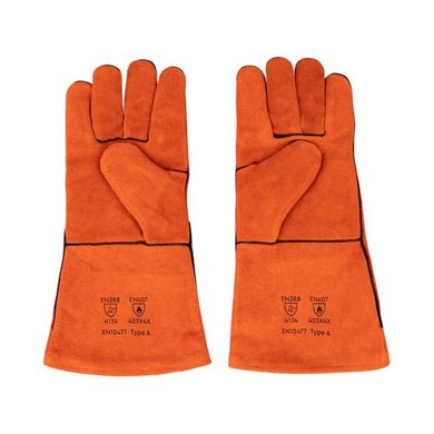 Перчатки сварщика Dnipro-M оранжевые