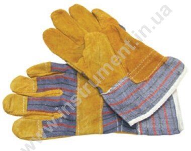 Перчатки рабочие замшевые желтые Technics 16-151 Перчатки рабочие замшевые желтые