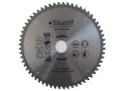 Диск пильний ламінат / алюміній / пластик Sturm 9020-210-30-60TA, 210х30 мм 60 зубів