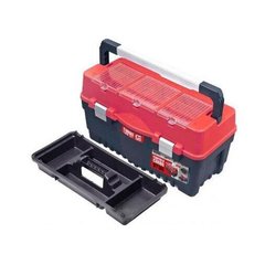 Ящик для інструментів з лотком та металевими замками 27" Formula S700 Carbo Alu red HAISSER