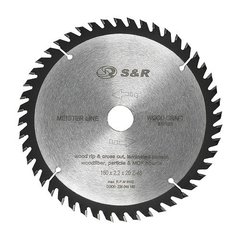Диск пильний S & R Meister Wood Craft 160x20 / 16x2,2 мм (238048160)