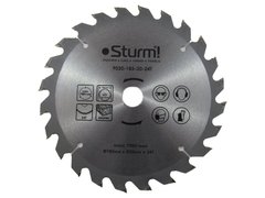 Диск пильний по дереву Sturm 9020-185-20-24T, 180х20 мм 24 зуба