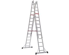 VIRASTAR 2x10 ступеней Двухсекционная телескопическая алюминиевая лестница