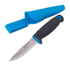 Ніж шведський, My Tools двукомпонентна ручка, синій, 220мм.