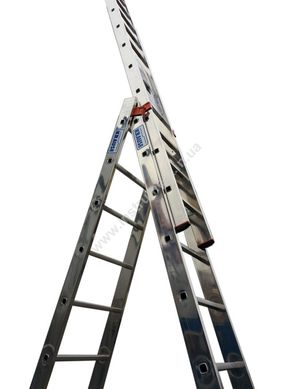KRAUSE Tribilo 3x8 ступеней Алюминиевая трехсекционная лестница