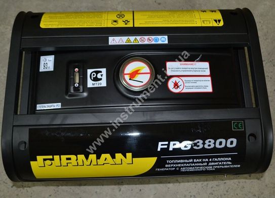 Бензиновая однофазная электростанция FIRMAN FPG 3800