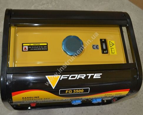 Бензинова однофазна електростанція Forte FG3500