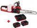 Пила цепная бесщеточная Einhell GE-LC 36/35 Li-Solo + 2 зарядных устройства и 2 аккумулятора 18V 4,0 Ah