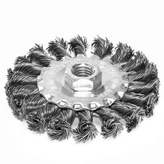 Щетка дисковая S&R 100х22,2 мм, плетенная проволока (136554100)
