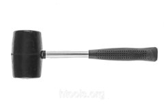 Киянка резиновая 450 г 65 мм, черная резина, металлическая ручка. HouseTools 02k231