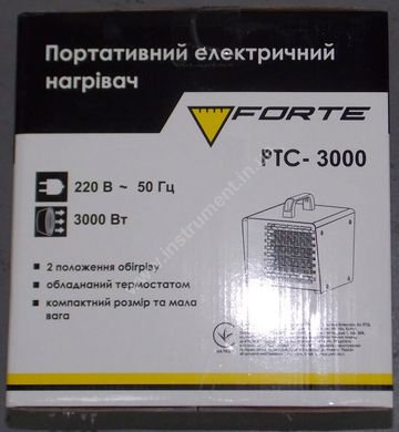 Электронагреватель Forte PTC-3000