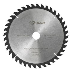 Диск пильний S & R Meister Wood Craft 250х30х2,6 мм 40 зуб (238040250)