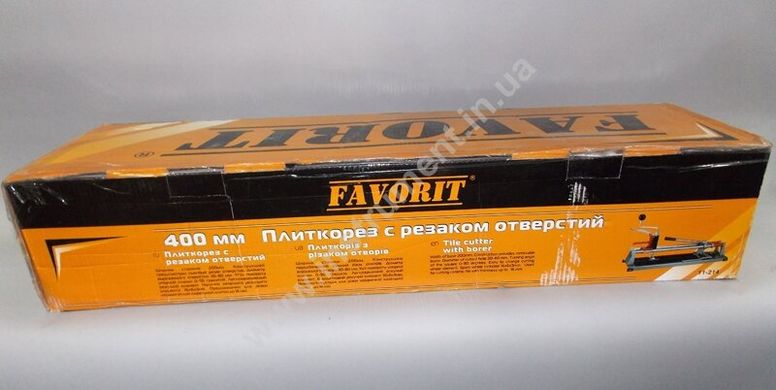 Плиткоріз із різаком отворів FAVORIT 11-214, 400 мм Плиткоріз із різаком отворів, 400 мм