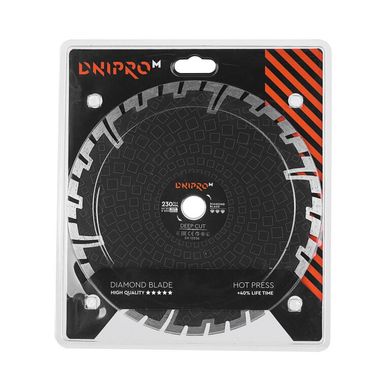 Алмазний диск Dnipro-M 230 22.2 Deep Cut