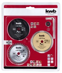 Набір дисків KWB для роторайзера Einhell 89x10 мм, 3 шт