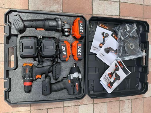 Набор аккумуляторного инструмента 3в1 STROMO PA185SET