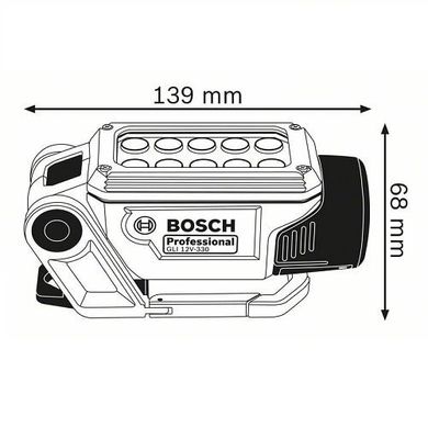 Фонарь аккумуляторный Bosch GLI 12V-330 (без аккумулятора)