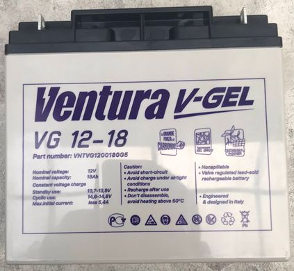Акумулятор 12В 18 Ач Gel Ventura VG 12-18