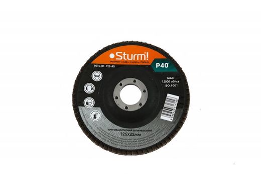 Круг зачистной лепестковый (125x22 №40) Sturm 9010-01-125-40