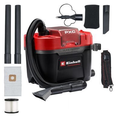 Акумуляторний пилосос для сухого та вологого прибирання безщітковий Einhell Professional TP-VC 18/10 Li BL L-Solo (2347155)