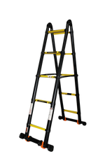 Лестница универсальная телескопическая GTM KME3042B 2x5 алюминиевая, 4200 мм