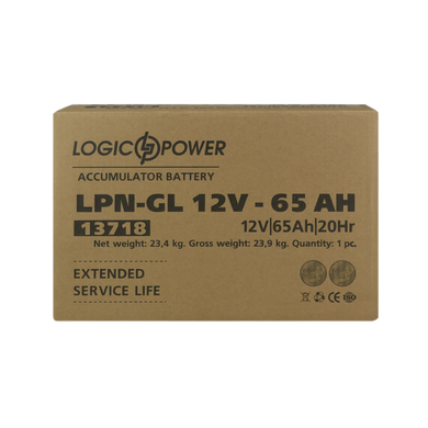 Акумулятор гелевий LPN-GL 12V - 65 Ah