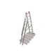 Многоцелевая лестница с перекладинами для лестничных маршей KRAUSE Monto Tribilo 3x10 ступеней