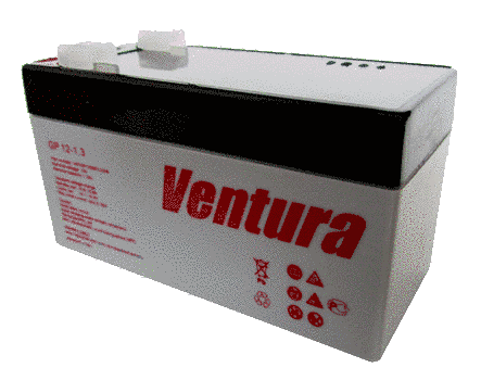 Аккумулятор 12V - 1,3Ah Ventura GP 12-1,3
