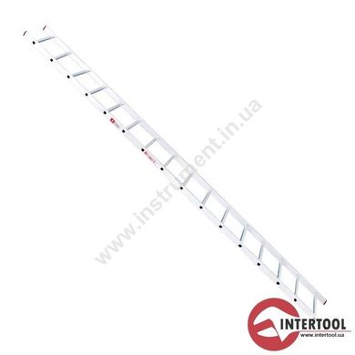 Приставная лестница InterTool LT-0116 16 ступеней 4.52м Лестница алюминиевая приставная 16 ступеней 4.52м