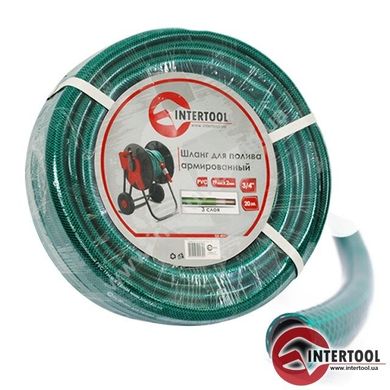 Шланг поливочный 3/4",армированный PVC 10м InterTool GE-4041