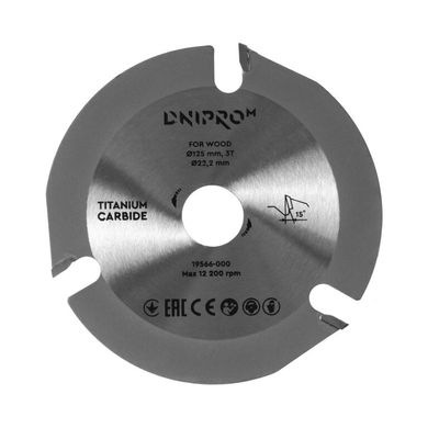 Пильный диск Dnipro-M 125 22.2 3Т