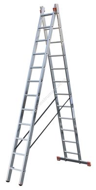 KRAUSE Dubilo 2x12 тупеней Алюминиевая двухсекционная лестница 2x12