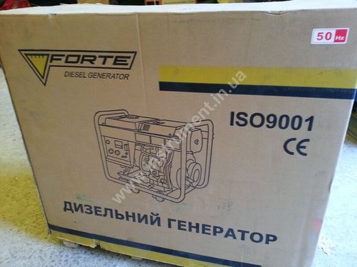 Дизельный однофазный генератор Forte FGD6500E