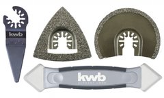 Набор насадок KWB для плитки к многофункциональному инструменту Einhell