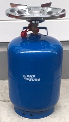 Газовий пальник з балоном комплект туристичний VMF EURO 12л